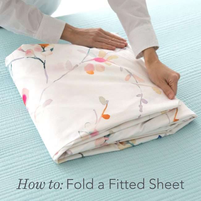 Beducation 101How to Fold Fitted Sheets Annie Selke